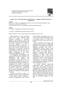 Klenina E.A., Peskov A.E. Atteggiamento costruttivo a morte come