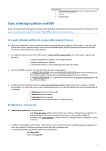 Stato e ideologie politiche nell`800