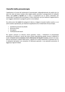 I benefici della pressoterapia