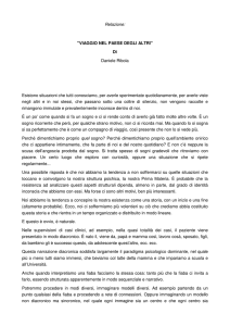 Relazione: "VIAGGIO NEL PAESE DEGLI ALTRI" Di Daniele Ribola