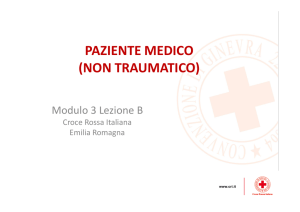 paziente medico (non traumatico) - Croce Rossa Italiana
