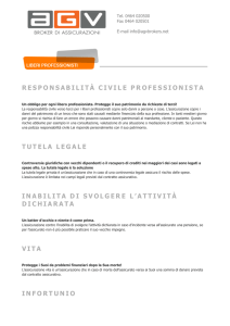 RESPONSABILITÀ CIVILE PROFESSIONISTA TUTELA LEGALE