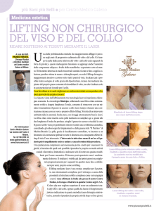 Lifting non chirurgico deL viso e deL coLLo