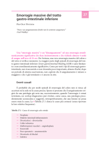 27 Emorragie massive del tratto gastro