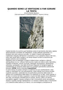 quando sono le vertigini a far girare la testa