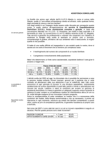 ASSISTENZA DOMICILIARE La finalità che anima ogni attività dell