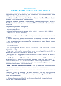 Assistenza anziani ed Assistenza Domiciliare Integrata