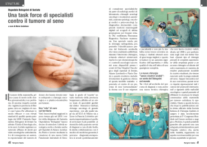 Una task force di specialisti contro il tumore al seno