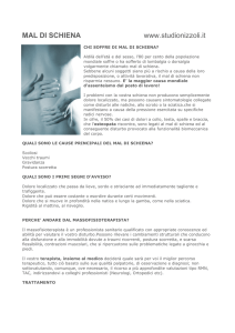 mal di schiena - Studio Nizzoli