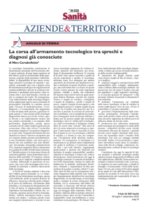 La corsa all`armamento tecnologico tra sprechi e diagnosi
