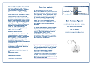 Garanzie al paziente Dott. Tommaso Agostini