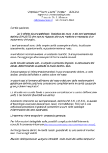 Etmoidectomia - Ospedale Sacro Cuore Don Calabria