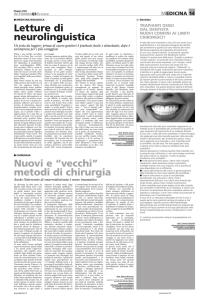 Nuovi e “vecchi” metodi di chirurgia Letture di