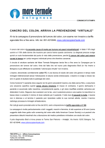 cancro del colon, arriva la prevenzione “virtuale”