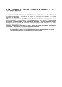 STARE ASCCANTO AL GIOVANE ADOLESCENTE MORENTE: E