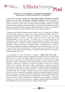 SISTEMI DI NAVIGAZIONE IN CHIRURGIA ORTOPEDICA
