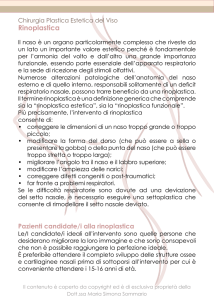 Rinoplastica - Dott.ssa Maria Simona Sommario