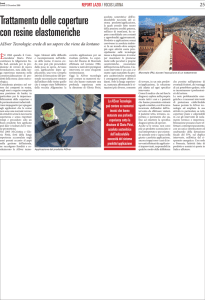 Trattamento delle coperture con resine elastomeriche