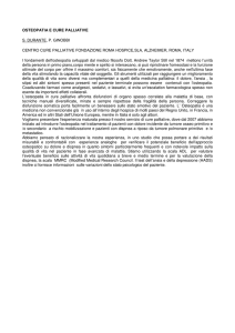 osteopatia e cure palliative s. durante, p. ginobbi centro cure