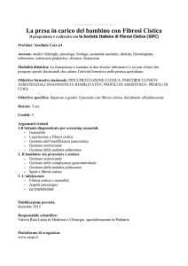 La presa in carico del bambino con Fibrosi Cistica