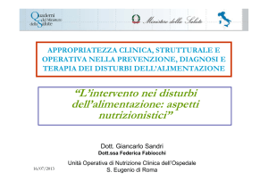 Diapositiva 1 - Quaderni del Ministero della Salute