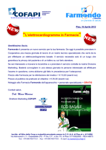 L`elettrocardiogramma in Farmacia