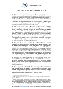 La nascita della filosofia politica