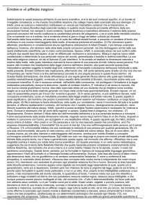 Einstein e «il pifferaio magico - Milizia di San Michele Arcangelo
