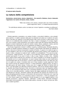 La natura della competizione