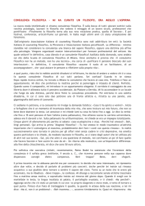 consulenza filosofica - mi ha curato un filosofo, era meglio l`aspirina