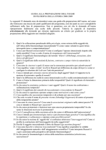 Guida alla preparazione dell`esame di Filosofia della Storia