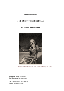 i. il positivismo sociale