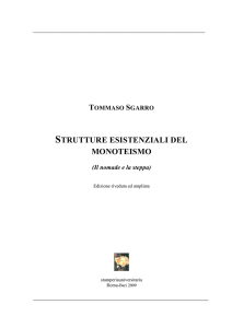 TOMMASO SGARRO STRUTTURE ESISTENZIALI