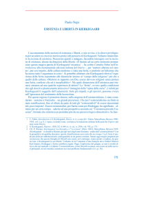 Esistenza e libertà in Kierkegaard
