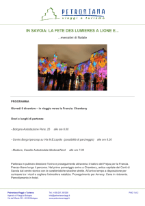 in savoia: la fete des lumieres a lione e