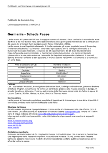 Germania - Scheda Paese - Il Portale dei Giovani