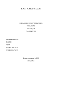 simulazione III prova - Liceo artistico "A. Modigliani"