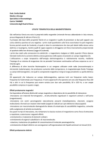 1 Dott. Emilio Battisti Medico chirurgo Specialista in