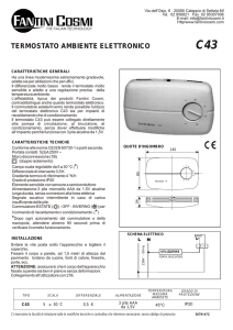 termostato ambiente elettronico