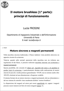 Il motore brushless (1° parte): principi di funzionamento