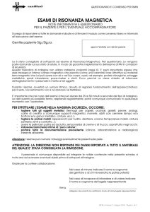 esami di risonanza magnetica