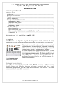 condensatori - Itis Da Vinci 4°BE
