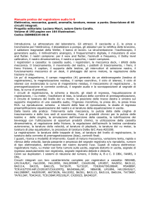 Manuale pratico del registratore audio hi-fi Elettronica
