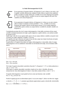 Le Onde Elettromagnetiche O.E.M. Se un generatore di segnale