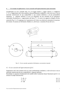 il cavo coassiale nell`approssimazione quasi
