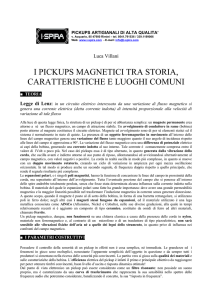 i pickups magnetici tra storia, caratteristiche e luoghi comuni