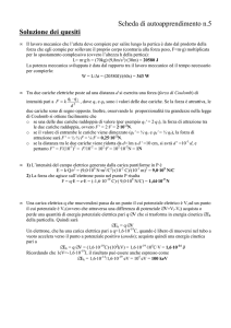 Scheda di autoapprendimento n.5 Soluzione dei quesiti