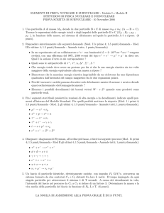 ELEMENTI DI FISICA NUCLEARE E SUBNUCLEARE