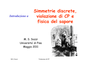 Simmetrie discrete, violazione di CP e fisica del sapore