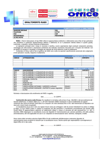 Modulo Smaltimento